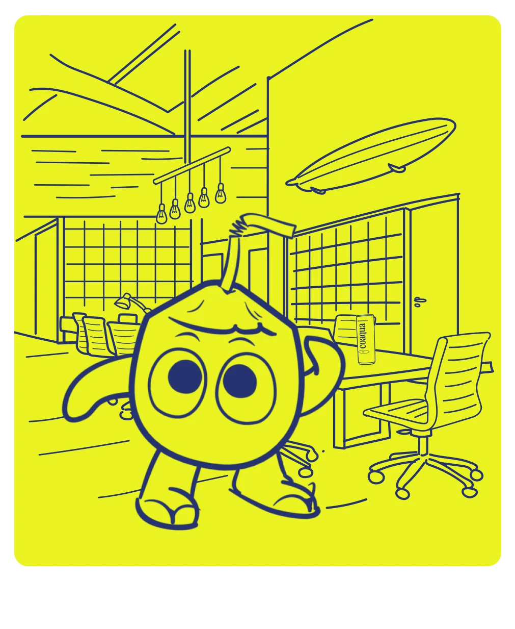 MeKoko arriving at the Kastner Los Angeles office